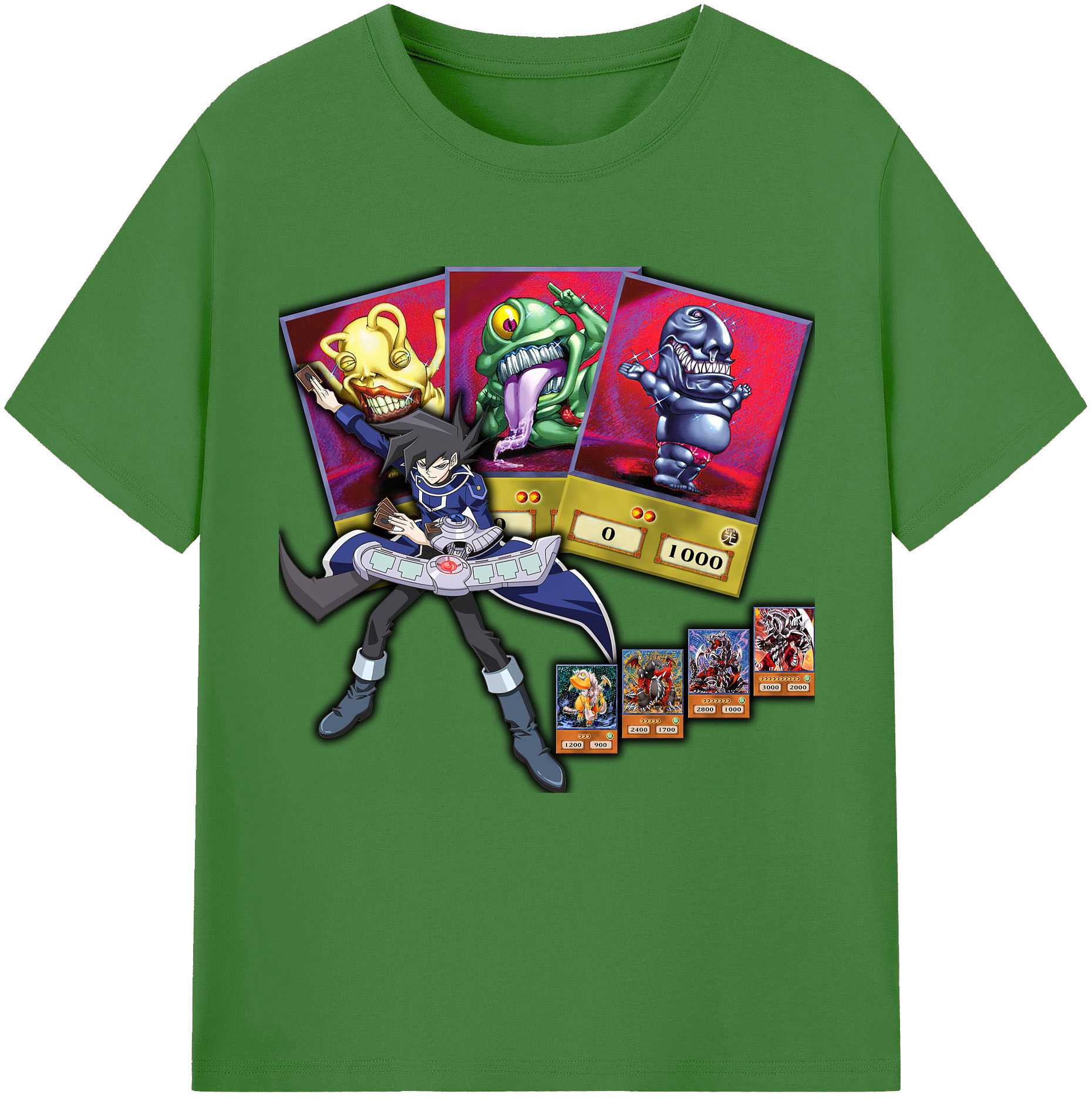 （画像用） 遊☆戯☆王 Yu-Gi-Oh! レディースカジュアルプリントTシャツ（綿100％）